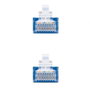 Nanocable Cable de Red CAT.6 UTP AWG24 Azul 30 cm